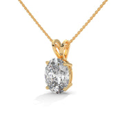 2.88 CT Oval Elite Diamond Pendant (Without Chain)