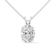 2.88 CT Oval Elite Diamond Pendant (Without Chain)