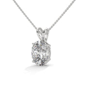 2.88 CT Oval Elite Diamond Pendant (Without Chain)