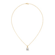 2 Carat Princess Diamond Pendant Necklace (Without Chain)