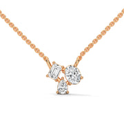 Cluster Trio Diamond Fashion Pendant (Without Chain)