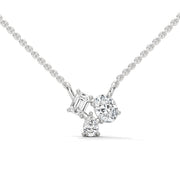 Cluster Trio Diamond Fashion Pendant (Without Chain)