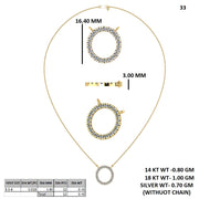 Diamond Circle Necklet