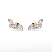 Pair of Lab-Grown Diamond Climber Earrings