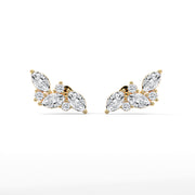 Pair of Lab-Grown Diamond Climber Earrings