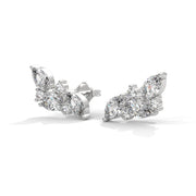 Pair of Lab-Grown Diamond Climber Earrings