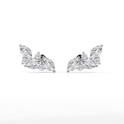 Pair of Lab-Grown Diamond Climber Earrings