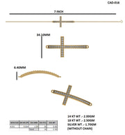 Diamonds Cross Bracelet