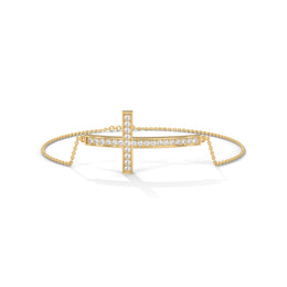 Diamonds Cross Bracelet