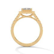 Double Cushion-Shaped Diamond Ring | 0.84 ct Center + 80 Accent Diamonds