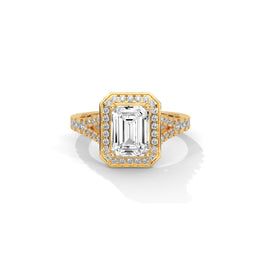 Double Cushion-Shaped Diamond Ring | 0.84 ct Center + 80 Accent Diamonds