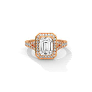 Double Cushion-Shaped Diamond Ring | 0.84 ct Center + 80 Accent Diamonds