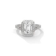 Double Cushion-Shaped Diamond Ring | 0.84 ct Center + 80 Accent Diamonds