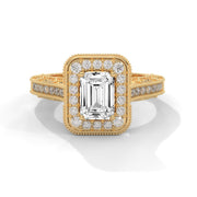 Emerald-Cut Diamond Engagement Ring