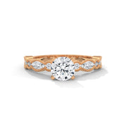 Enchanted Crown Solitaire Ring | 1.25 ct Cushion Diamond