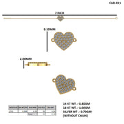 Heart-Shaped Diamond Bracelet