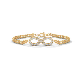 Infinity Elegance Diamond Bracelet