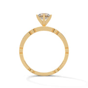 Lab-Grown Diamond Engagement Ring | 0.66 ct Center with Side Stones