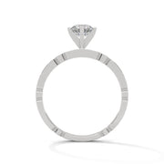 Lab-Grown Diamond Engagement Ring | 0.66 ct Center with Side Stones