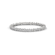 Marquise-Cut Lab-Grown Diamond Tennis Bracelet