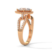 Pear-Cut 2.00 ct Diamond Ring | Lab-Grown Halo Engagement Ring