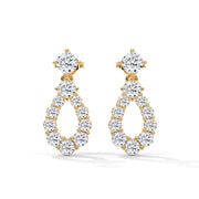 Teardrop Diamond Drop Earrings | 0.85 ct Lab-Grown Diamonds
