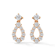 Teardrop Diamond Drop Earrings | 0.85 ct Lab-Grown Diamonds