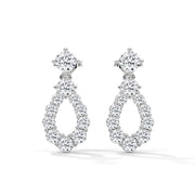 Teardrop Diamond Drop Earrings | 0.85 ct Lab-Grown Diamonds