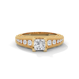 Vintage-Style Diamond Engagement Ring