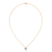 Asscher-Cut Diamond Solitaire Pendant (Without Chain)