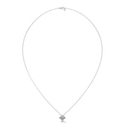 Asscher-Cut Diamond Solitaire Pendant (Without Chain)