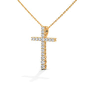 Big Cross Diamond Necklace