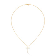 Big Cross Diamond Necklace