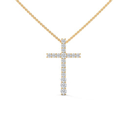 Big Cross Diamond Necklace