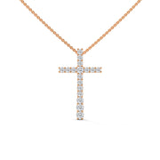 Big Cross Diamond Necklace