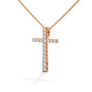 Big Cross Diamond Necklace