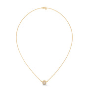 Diamond Halo Pendant Necklace