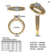 Diamond Pave Engagement Ring