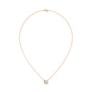 Earthy Solitaire Diamond Pendant