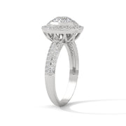 Enchanted Blooms: Round Solitaire Diamond Wedding Ring