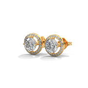 Angelic Crystal Halo Stud Earrings