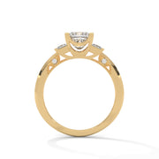 Dharvay Jewels Women three-stone Diamond Ring