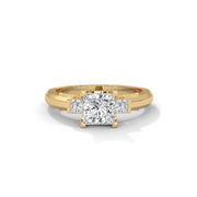 Dharvay Jewels Women three-stone Diamond Ring