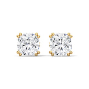 Cushion Cut Lab Grown Diamond Stud Earrings