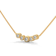 Graduated Diamond Bar Necklace (Without Chain)