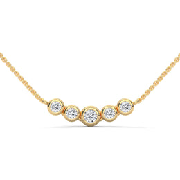 Graduated Diamond Bar Necklace (Without Chain)