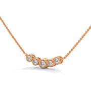 Graduated Diamond Bar Necklace (Without Chain)