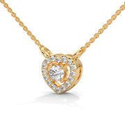 The Heart Cuddle Lab Diamond Pendant