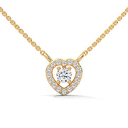 The Heart Cuddle Lab Diamond Pendant