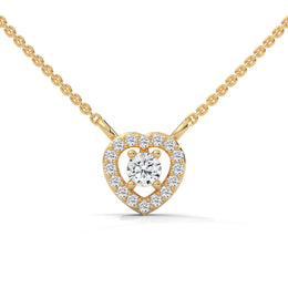 The Heart Cuddle Lab Diamond Pendant